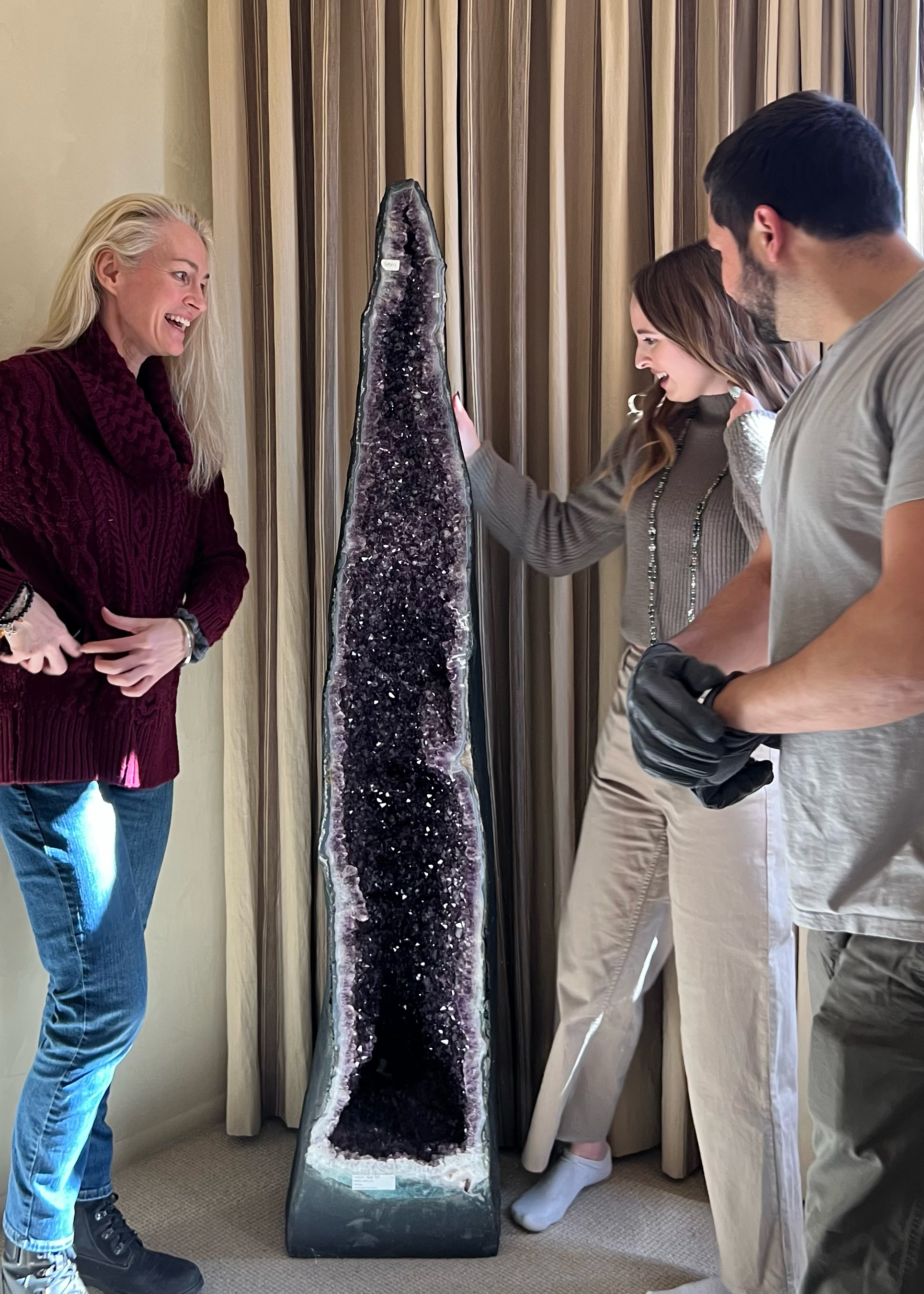 Crystal installation by Andrea